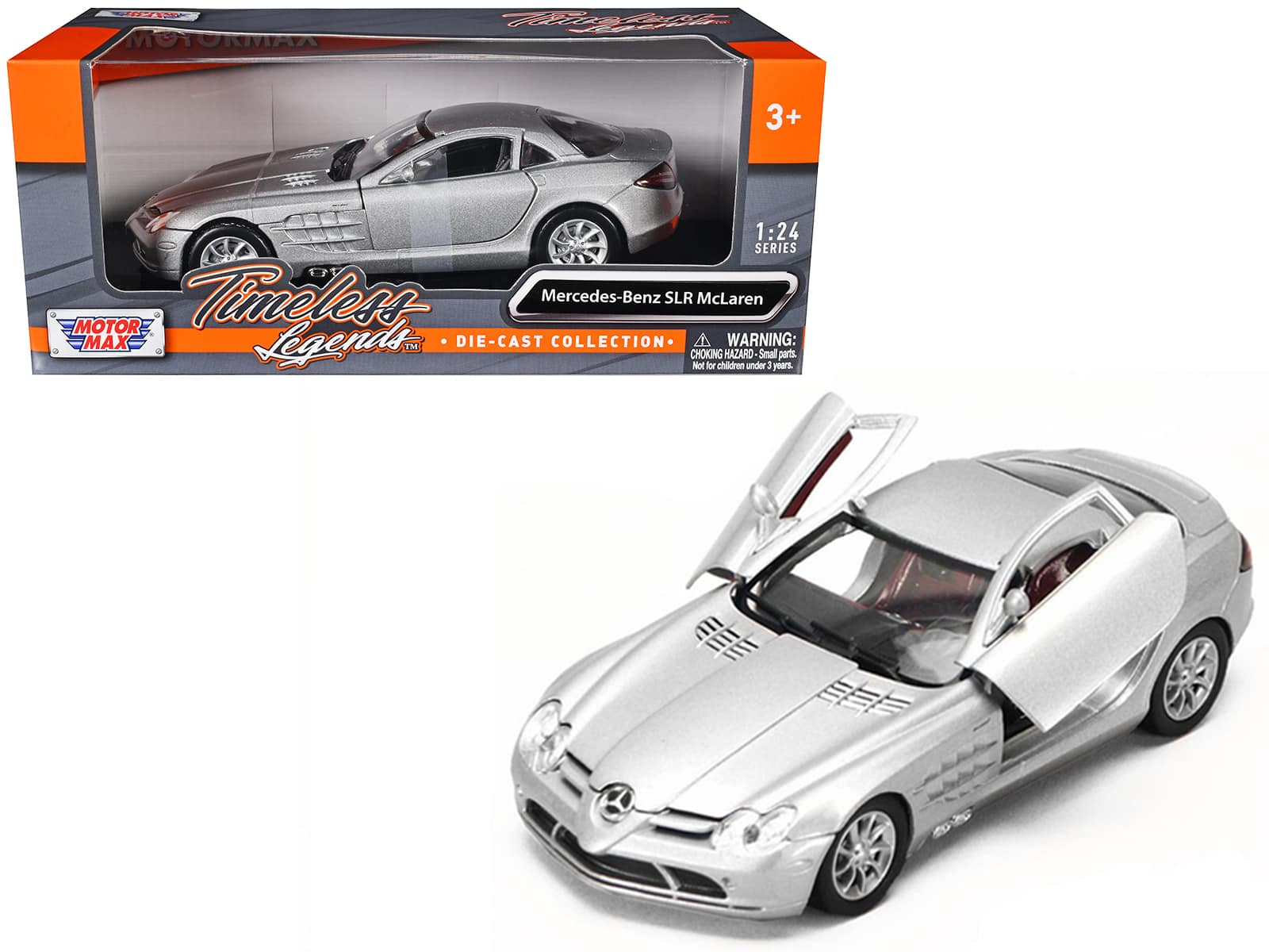 Mercedes Mclaren SLR Silver 1/24 Diecast Model Car by Motormax price history on PriceWatchPro