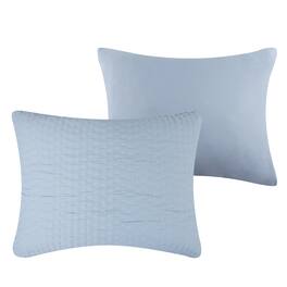 BreeBe - Homestead Sham King - Sky Blue