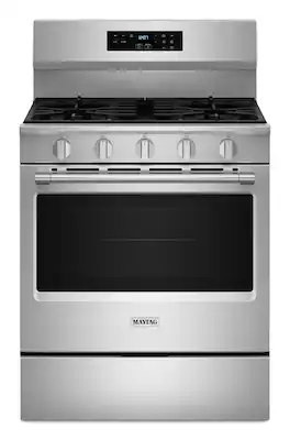 Maytag - 5.0 Cu. Ft. Freestanding Gas Range With No Preheat Air Fry and Air Baking - Stainless Steel