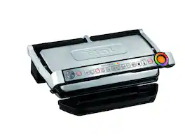 T-Fal - OptiGrill XL Indoor Electric Grill with Removable, Dishwasher Safe Nonstick Plates - Silver