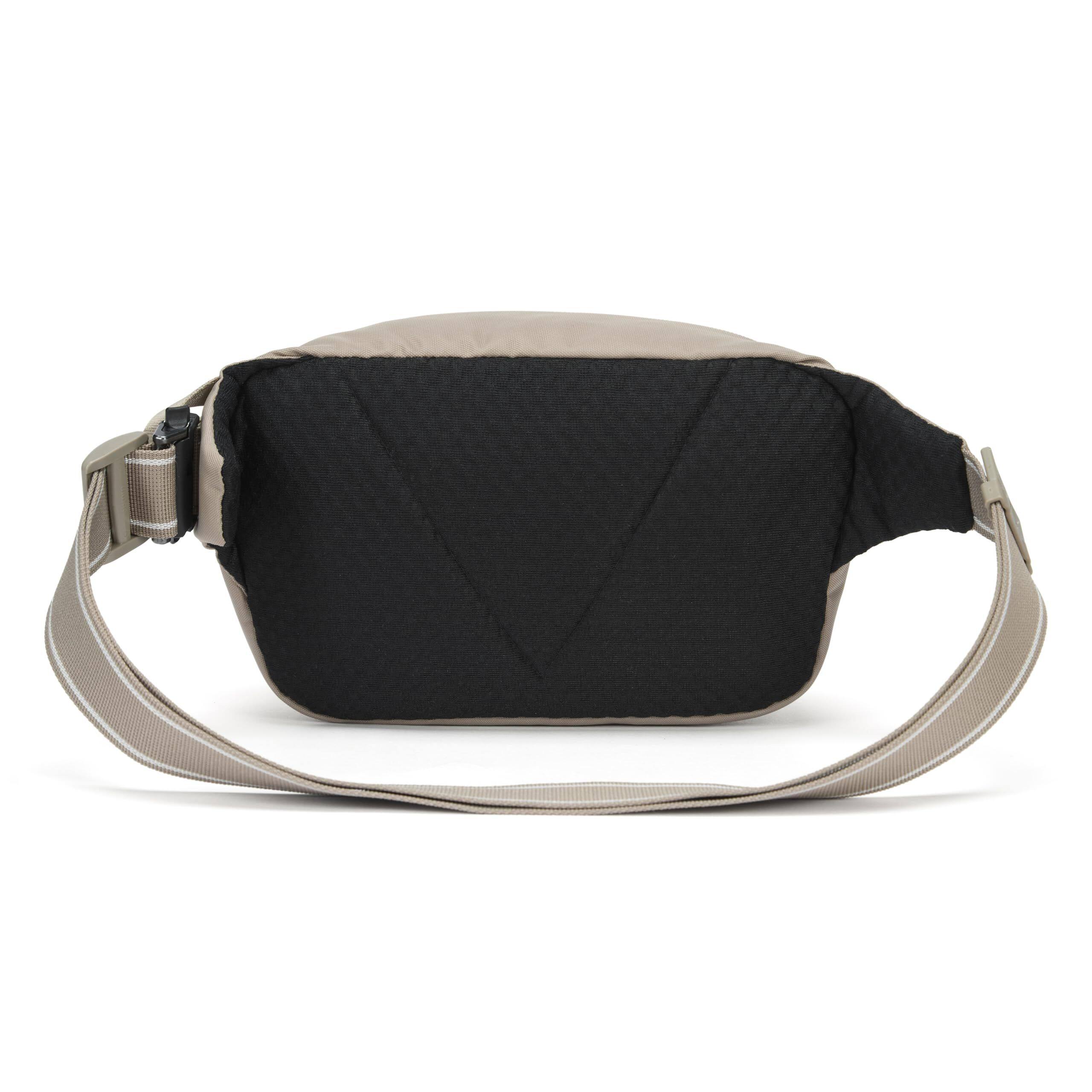 Back. Pacsafe - Vibe 100 4L Anti Theft Fanny Pack - BEIGE.