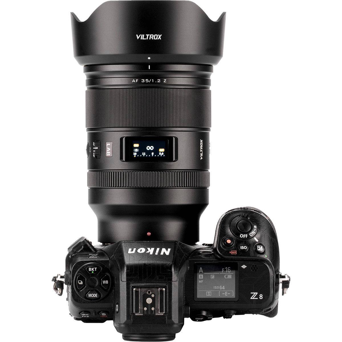 VILTROX AF 35/1.2 Z LAB  
0.9  
VILTROX  
Nikon  
OFF  
ISO  
A  
MF  
F16  
2  
50  
64  
H  
-E-  
Z8
