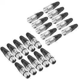 Neewer - 20-Piece XLR Connector Set, 10M/10F, Solder