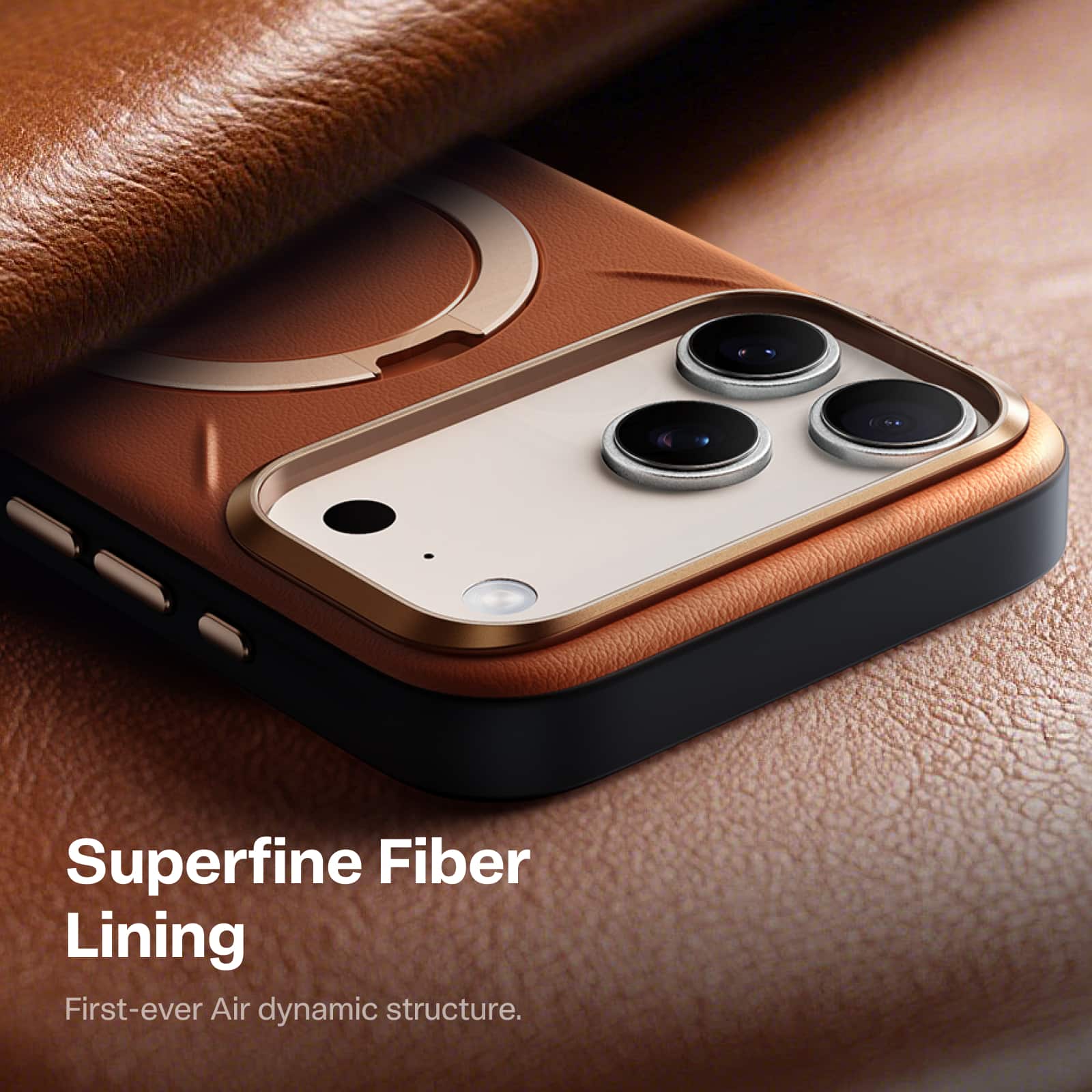TORRAS Ostand Q3 Vegan Leather Case for iPhone 18 Pro Max / iPhone