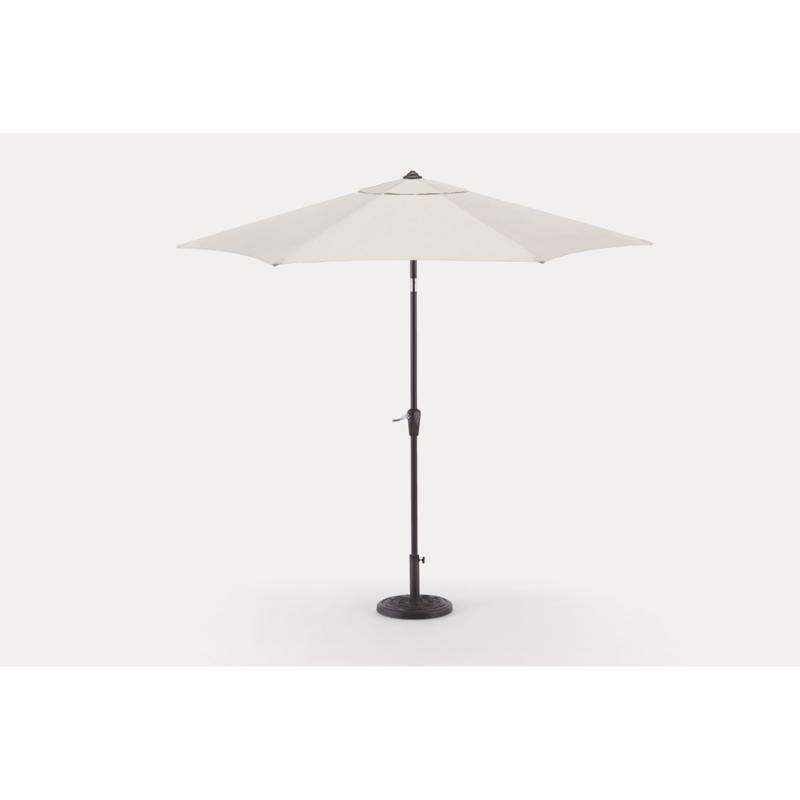 Angle. Living Accents - Living Accents Wilmette 9 ft. Tiltable Beige Patio Umbrella.