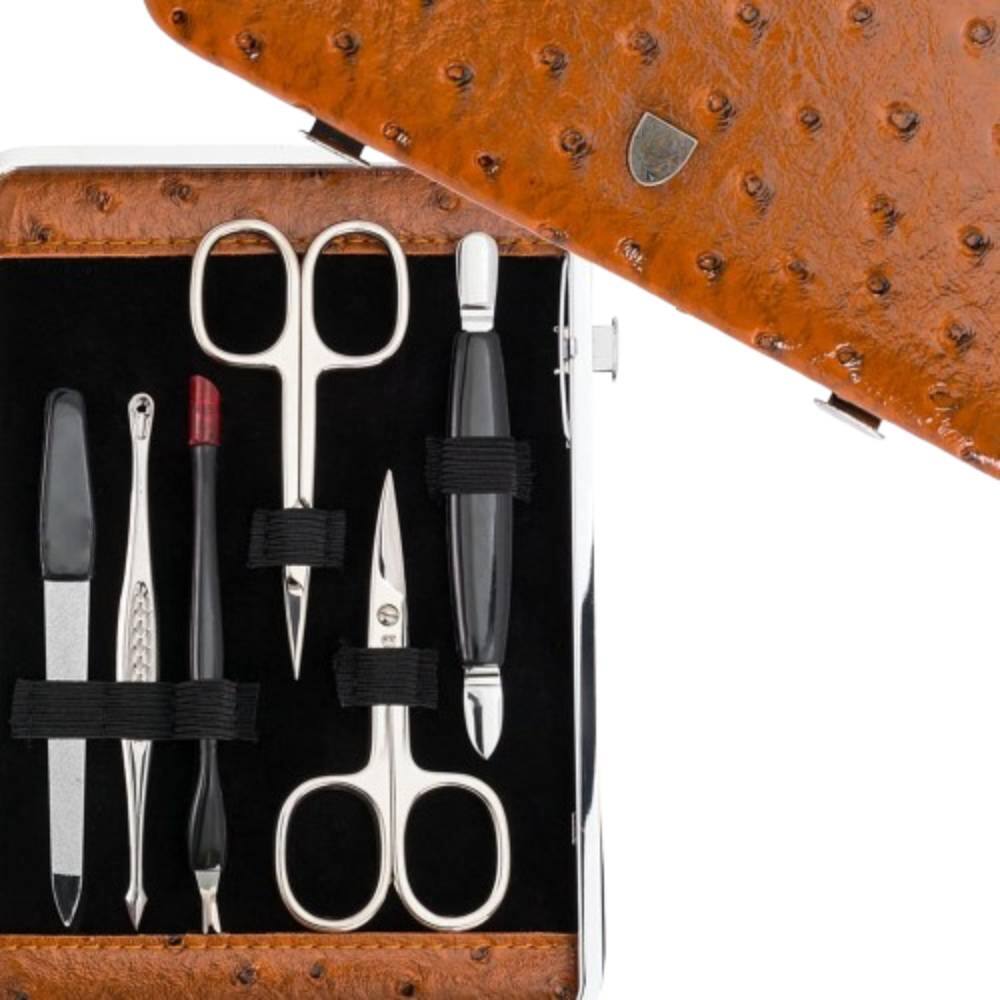 Alt View 2. Beauty Hub Ecommerce - Bright Nickel Plated Nail Kit - Brown.