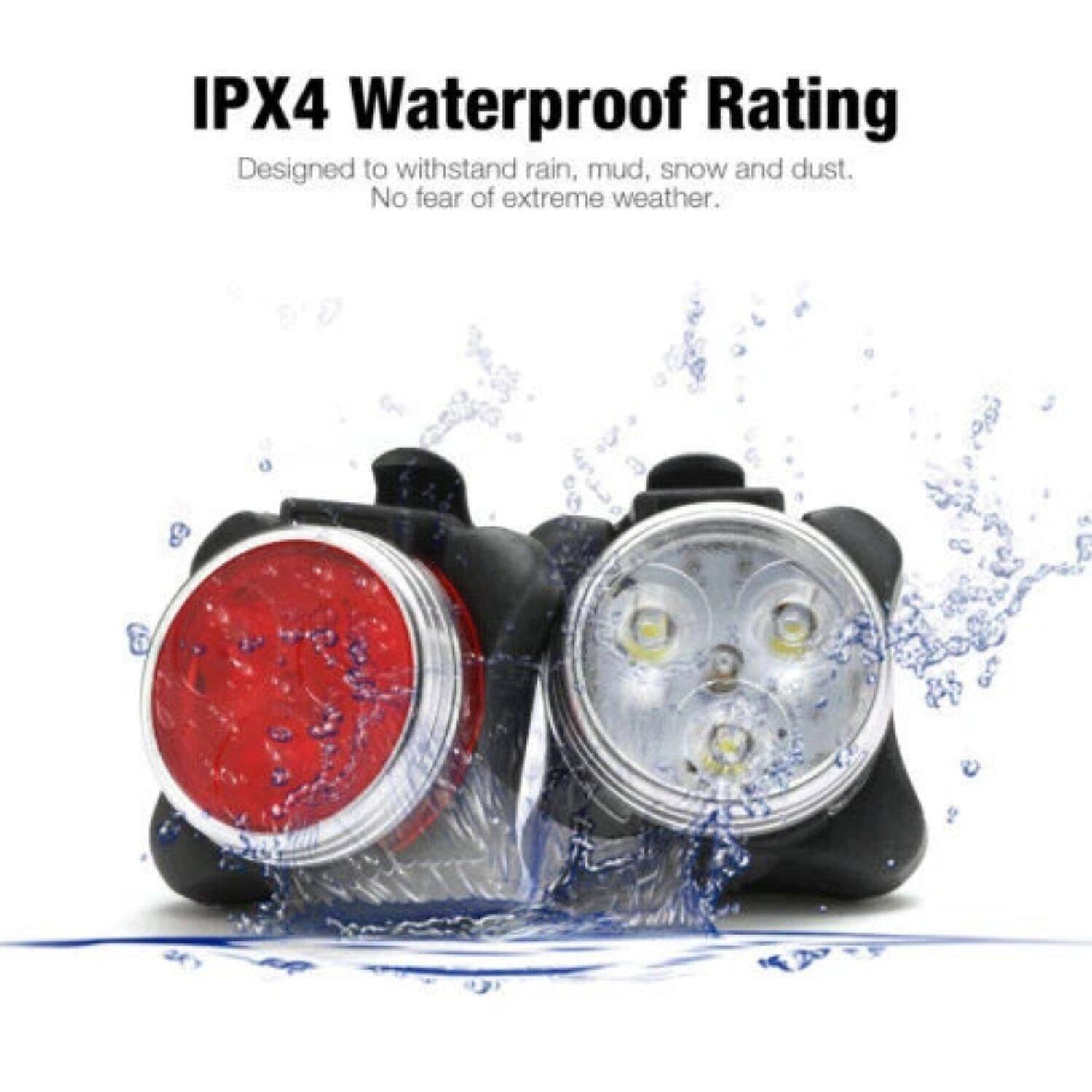 IPX4 Waterproof Rating  
Designed to withstand rain, mud, snow, and dust.  
No fear of extreme weather.
