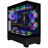 CLX - SET Gaming Desktop - AMD Ryzen 9 9950X - 64GB DDR5 5600 Memory - GeForce RTX 4090 - 2TB NVMe M.2 SSD - Black - Front_Zoom