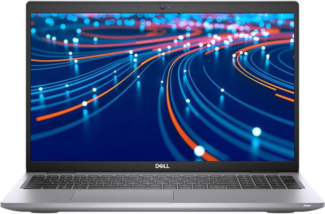 Front. Dell - Dell Latitude 5520 Laptop 15.6" FHD Laptop, Intel Core i5-1145G7 up to 4.4GHz, 16GB DDR4 RAM, 256G SSD, Win11 Pro - Silver.