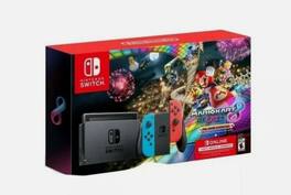 Switch Gaming Console,32GB eMMC+1TB Dock Station,Mario Kart 8 Deluxe+3 Month Online Membership,Blue/Red Joy-Con - Nintendo Switch