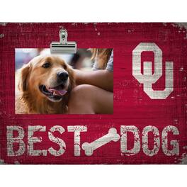 Fan Creations - Oklahoma Sooners 10.5" x 8" Best Dog Clip Photo Frame - Multicolor