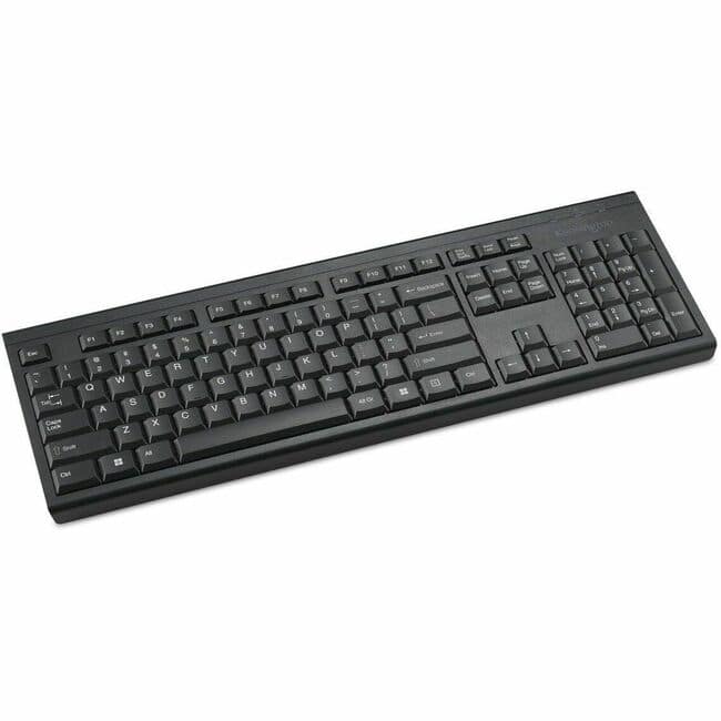 Kensington - KB150 EQ Wireless Keyboard - Wireless Connectivity - RF - 2.40 GHz - USB Type A Interface - 104 Key(s) - Black