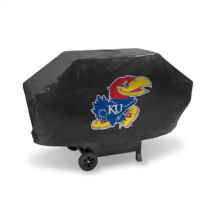 Front. Rico Industries - Kansas Jayhawks DELUXE Heavy Duty BBQ Barbeque Grill Cover - Multi.