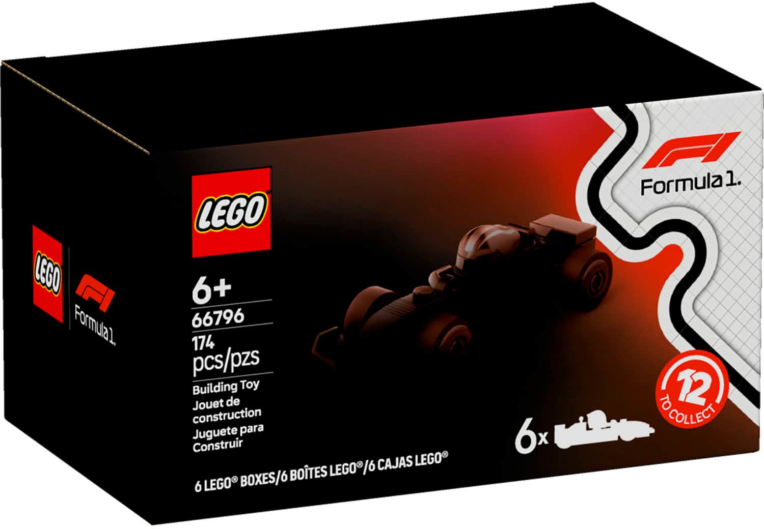 LEGO Formula 1. LEGO 6+ 66796 174 pcs/pzs Building Toy Jouet de construction Juguete para Construir CAJAS LEGO BOTES LEGO 16 6 LEGO BOXES/6 Formula 1. TO 12 it COLLECT 6x