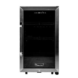 Magic Chef - Commercial 3 .1 cu ft Countertop 8 3 can Beverage Cooler in Stainless Steel - Black