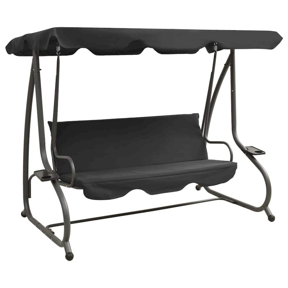 vidaXL - Swing Bench PVC-coated fabric, powder-coated steel - Anthracite price history on PriceWatchPro