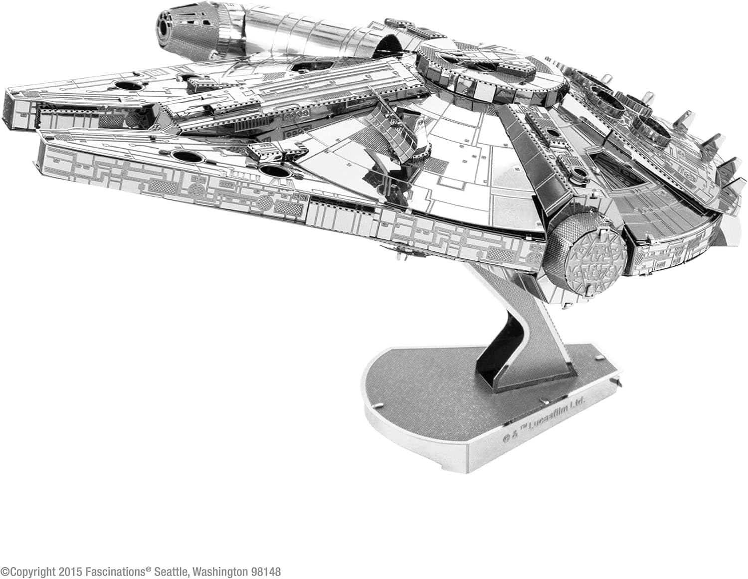 Metal Earth - Fascinations ICONX Premium Series Star Wars Millennium Falcon 3D Metal Model Kit - Silver