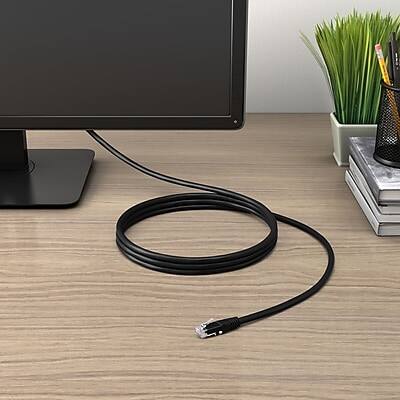 Alt View 6. Staples TECH - Staples TECH 50' Cat-6 Ethernet Cable, Male to Male, Black (ST62448) - Black.