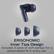 ERGONOMIC Inner Tips Design
Includes 3 sizes of soft eartips for a personalized fit in every ear.