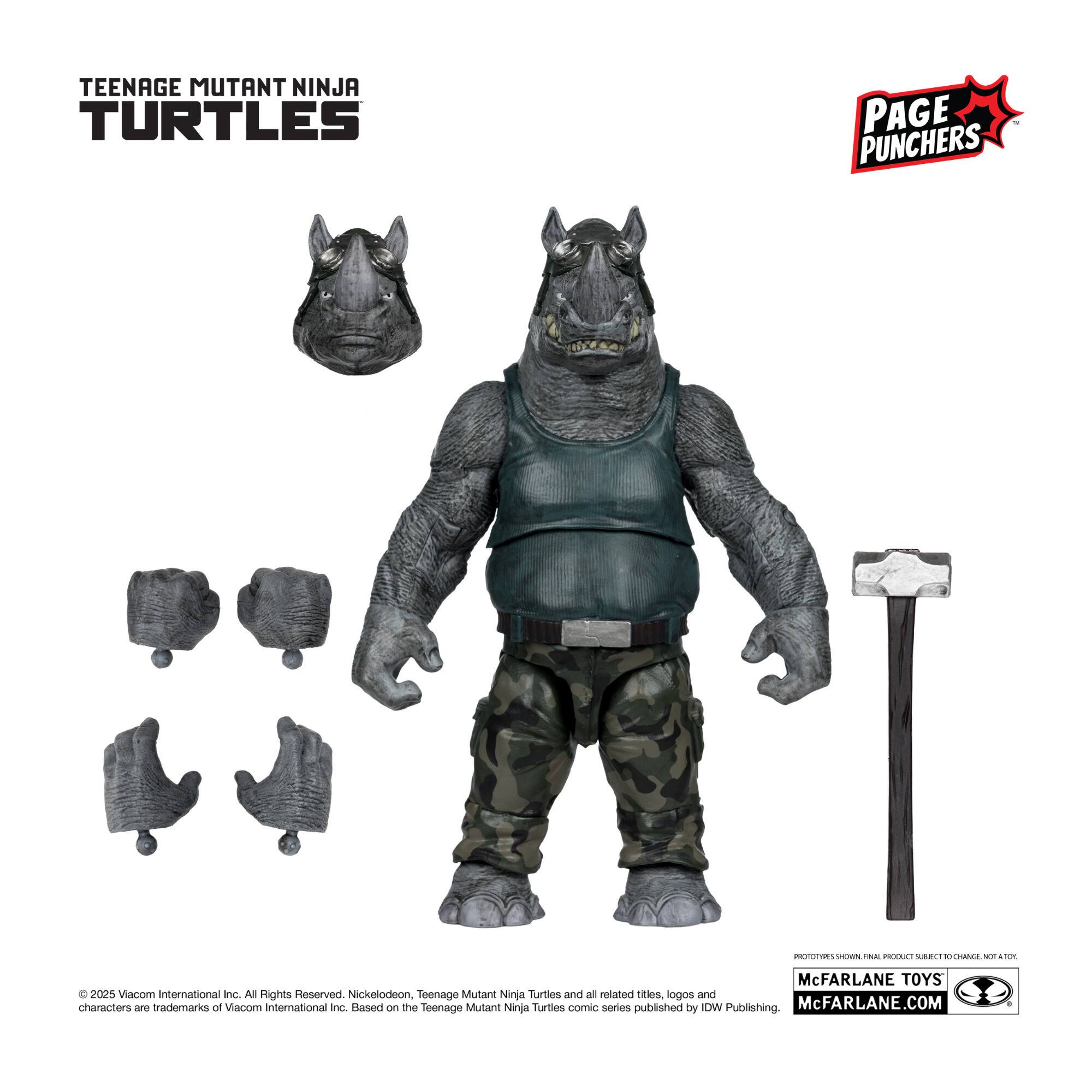 TEENAGE MUTANT NINJA TURTLES PAGE PUNCHERS

© 2025 Viacom International Inc. All Rights Reserved. Nickelodeon Teenage Mutant Ninja Turtles and all related titles, logos and characters are trademarks of Viacom International Inc. Based on the Teenage Mutant Ninja Turtles comic series published by IDW Publishing.

McFARLANE TOYS
McFARLANE.COM