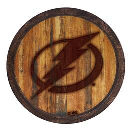 The Fan-Brand - Tampa Bay Lightning 21'' x 21'' Faux Barrel Top Sign - Multicolor