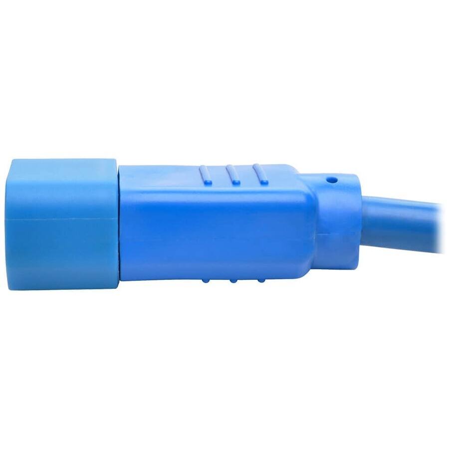Alt View 4. Tripp Lite - Eaton Tripp Lite Series Power Cord C14 to C15 - Heavy-Duty, 15A, 250V, 14 AWG, 6 ft. (1.83 m), Blue - For PDU, UPS - 250 - Blue.