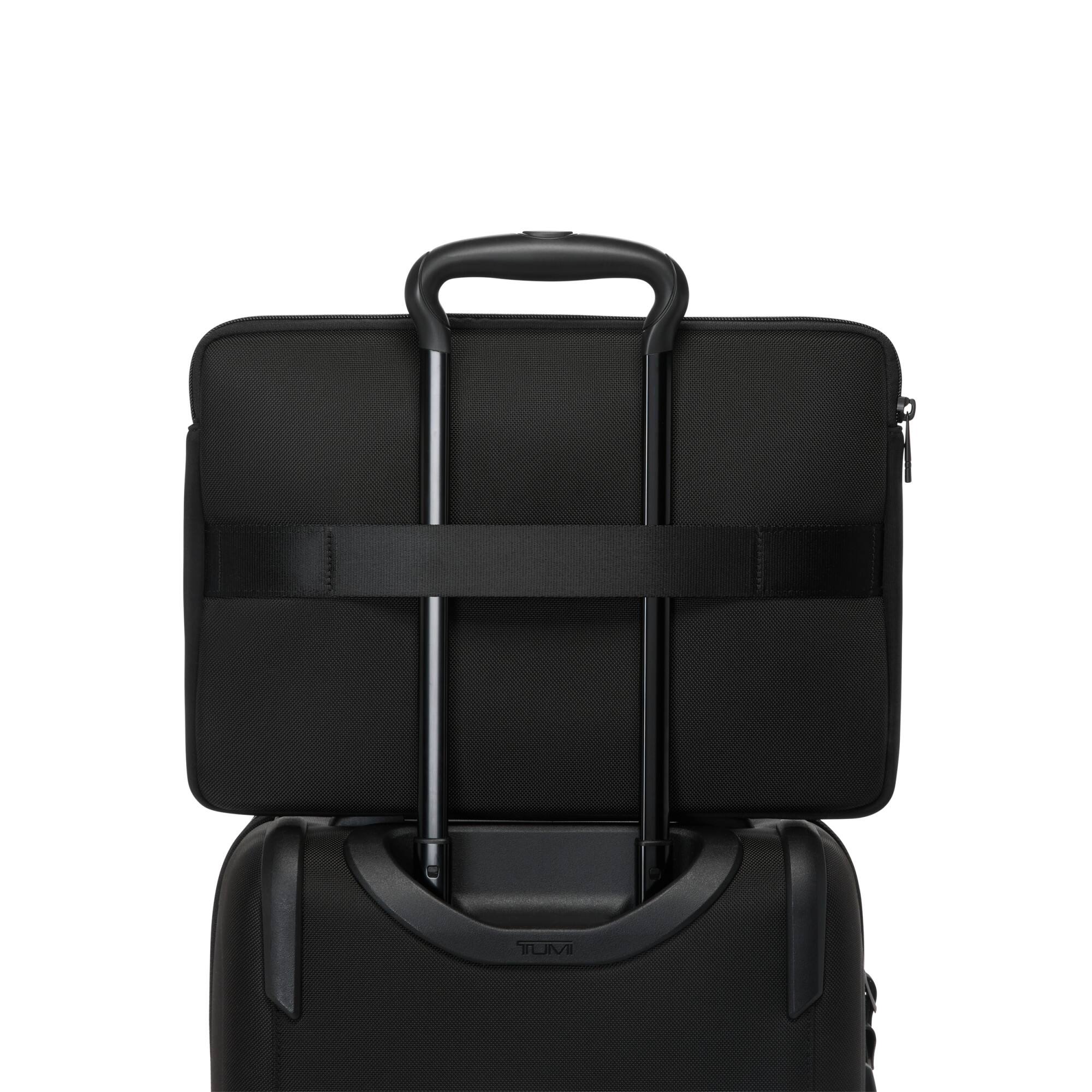 Left. TUMI - Alpha Large 15" Laptop Cover - Black.
