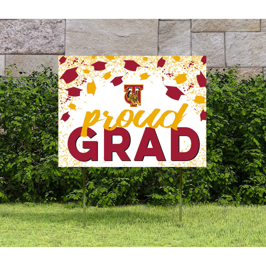 Golden Grad Sign Jardine Tuskegee Golden Tigers 18'' x 24'' Grad Yard Sign White 4940149 ...