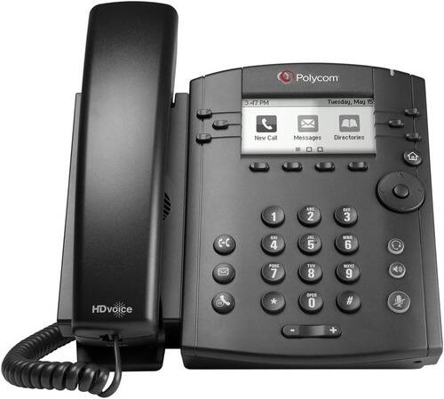 Polycom - VVX 311 2200-48350-001 IP Phone - Desktop - 6x Total Line - VoIP - 2x Network (RJ-45) - PoE Ports - Black