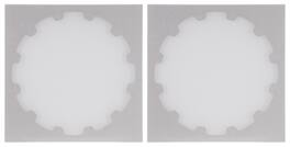 Sonance - XPC-8SQ-NT - Visual Experience Extreme 8" Large Trimless Square Adapter with Grille (2-Pack) - Paintable White