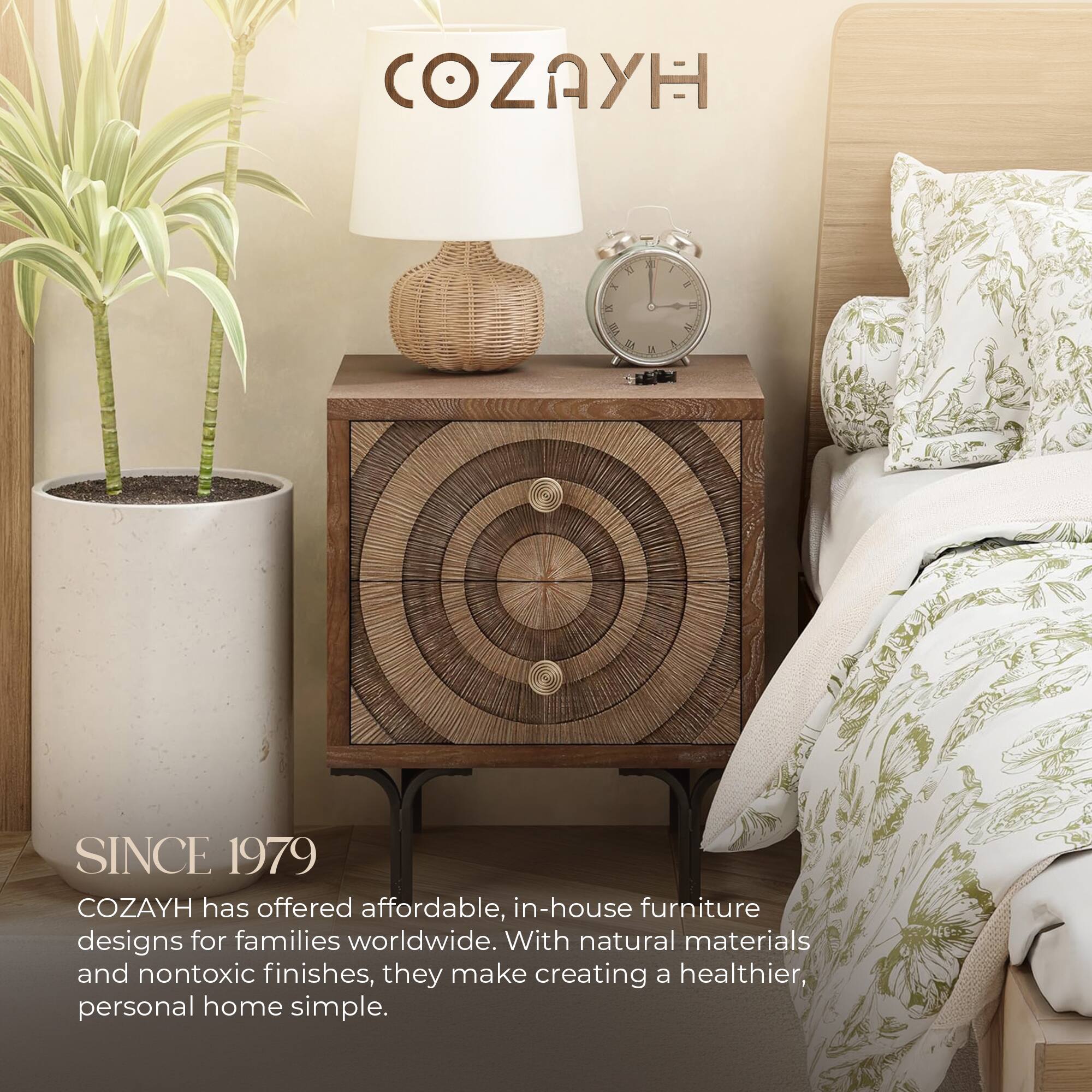 COZAYH

SINCE 1979

COZAYH has offered affordable, in-house furniture designs for families worldwide. With natural materials and nontoxic finishes, they make creating a healthier, personal home simple.