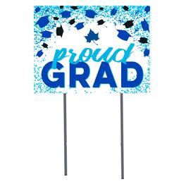 Jardine - Indiana State Sycamores 18" x 24" Proud Grad Yard Sign - White