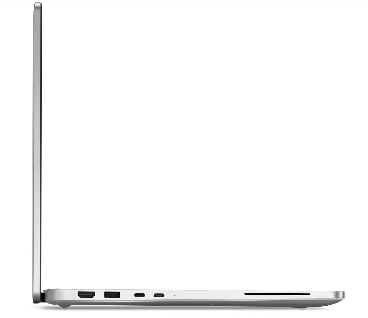 Back. Dell - Pro 16 Plus PB16250 Notebook Intel Core 5 236V 16GB RAM 256GB NVMe Win 11 Pro, Backlit KB, Webcam, Wi Fi Business Laptop - Silver.