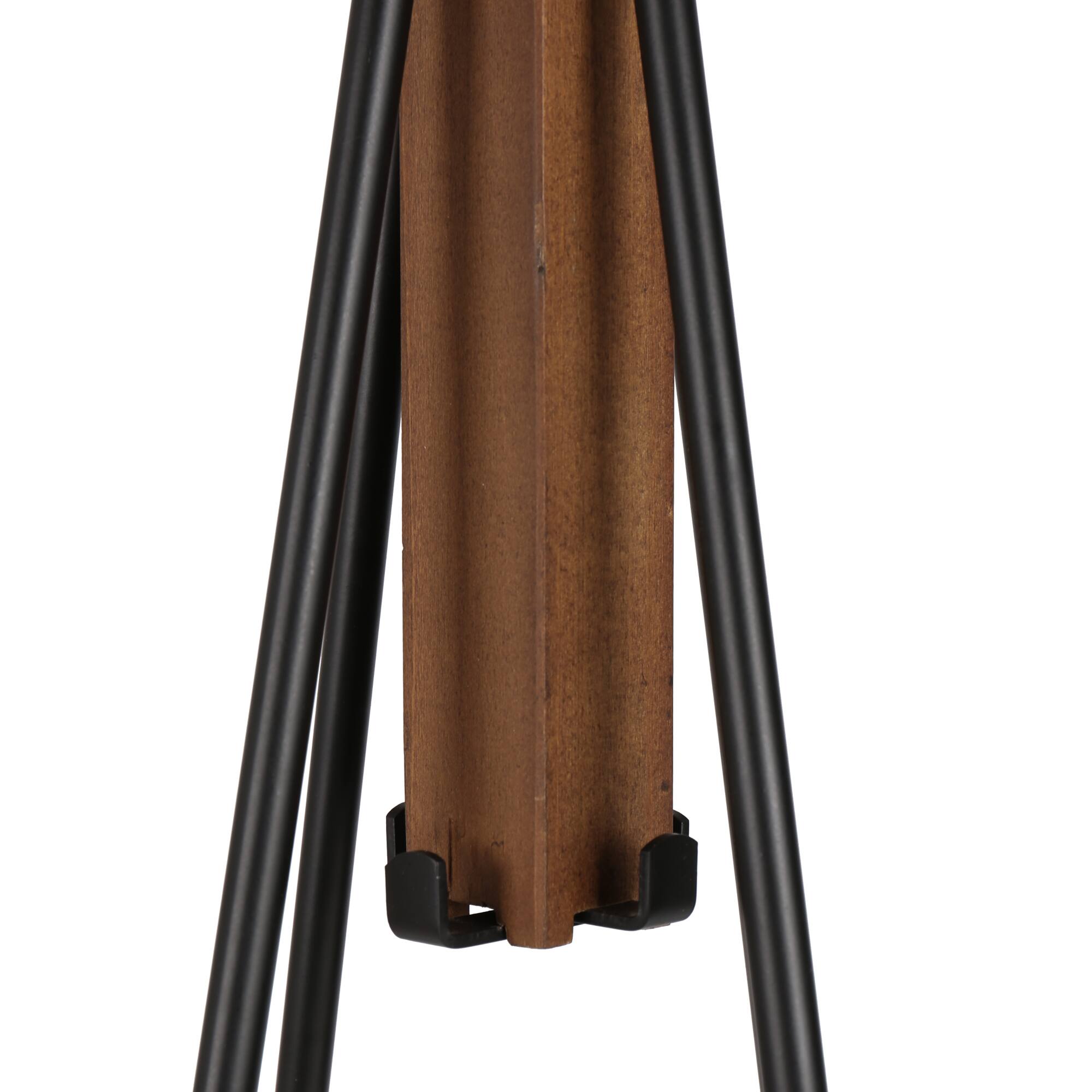 Back. GOODSILO - Freestanding Coat Rack with 8 Hooks, Reclaimed Wood and Metal Storage Solution for Bedroom and Living Room Organization - Natural.