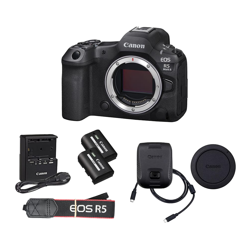 Canon - EOS R5 Mark II Mirrorless Camera Bundle with Extra LP-E6P Battery (Black)