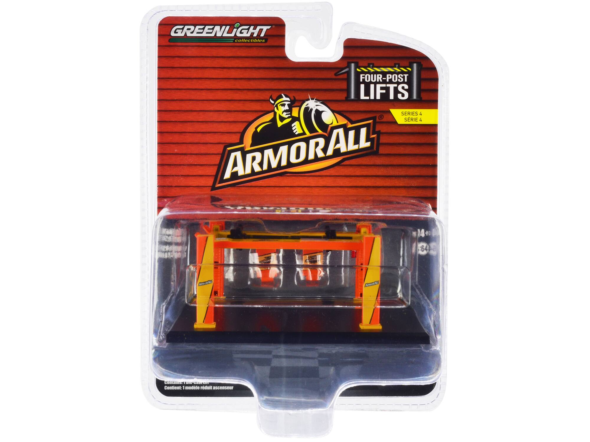 GREENLIGHT collectibles FOUR-POST LIFTS SERIES 4 ARMORALL 14+ -64 d  
Contient: 1 modèle réduit ascenseur