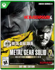 XBOX SERIES X
META/GEARSOLID 4
GUNS OF THE PATRIOTS
TACTICAL ESPIONAGE ACTION
METAL GEAR SOLID
PEACE WALKER
METAL GEAR SOLID 2
MASTER COLLECTION
MATURE 17+
JEUNES ADULTES 17+
M
ESRB
©2026 Konami Digital Entertainment
DAY ONE EDITION
KONAMI