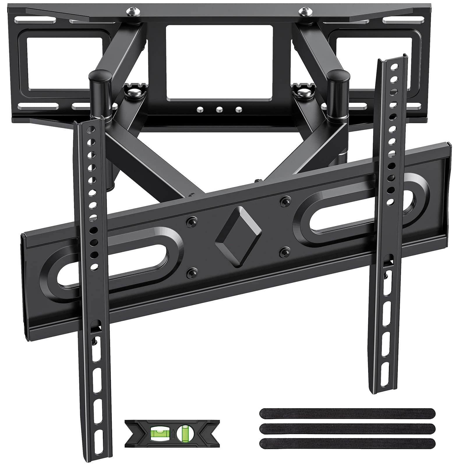 Dazzed Corner - Dual Arm Full Motion TV Mount for 32-70", Tilt Swivel Extension, Max VESA 400x400mm - Black