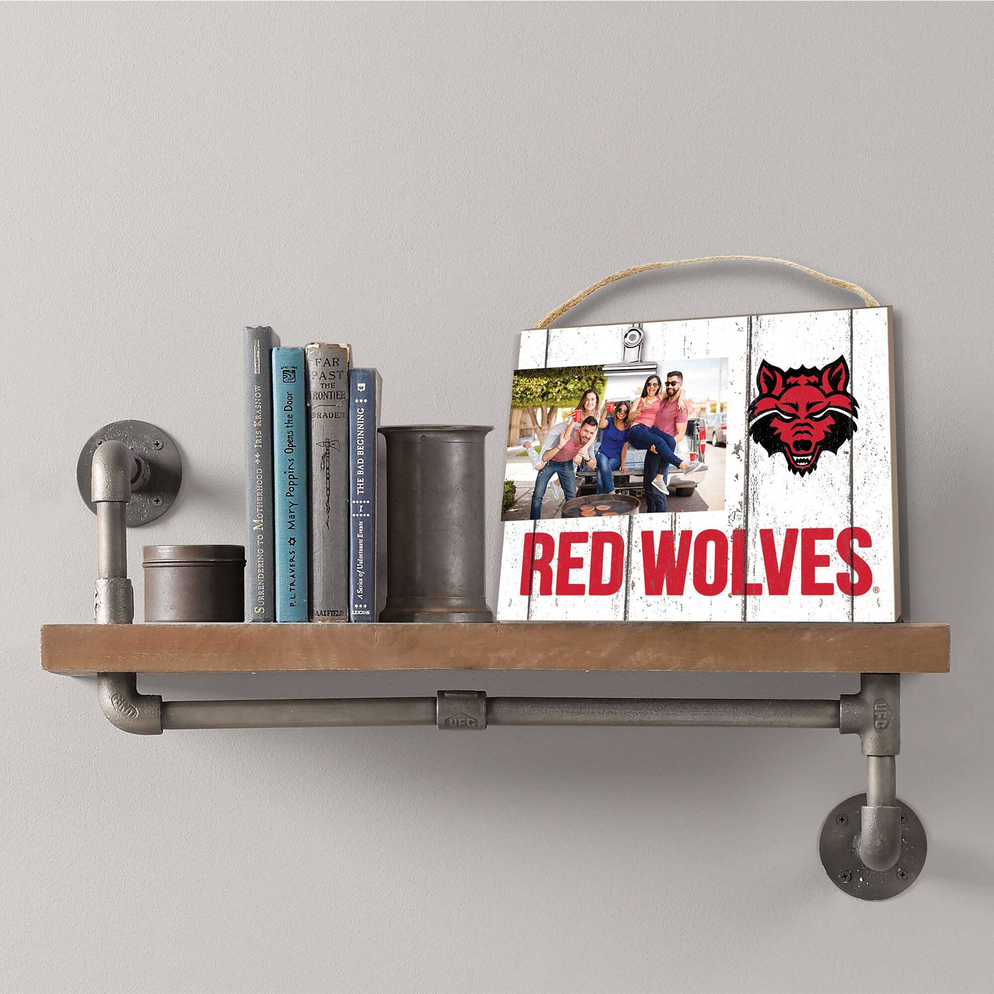 Jardine Arkansas State Red Wolves 8'' x 10'' Weathered Clip It Frame ...