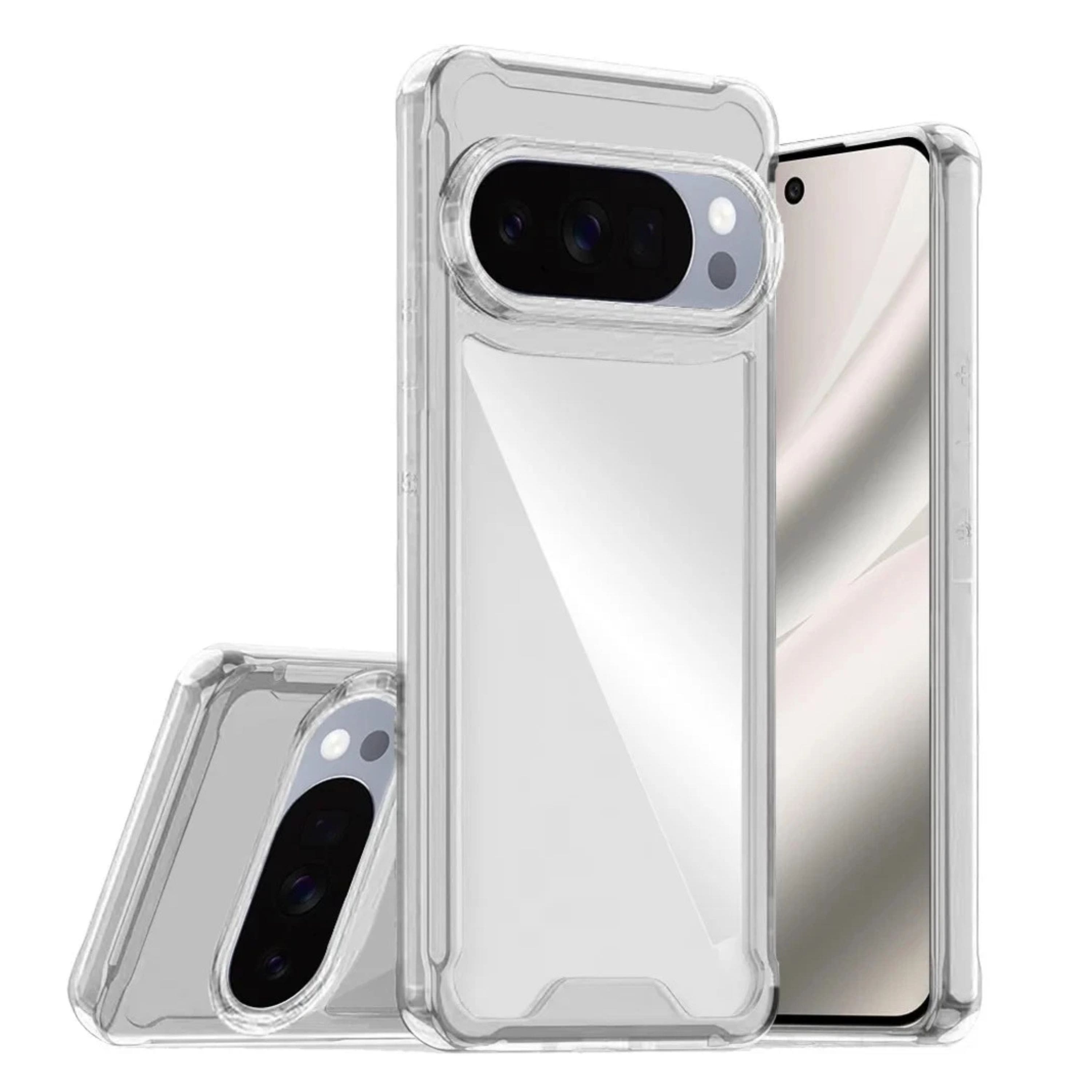 Kitcheniva - Shockproof Transparent Hybrid Phone Case With Tempered Glass For Google Pixel 10 Pro XL - Clear price history on PriceWatchPro