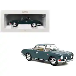 1963 Volkswagen Karmann Ghia 1500 Smaragd Green 1/18 Diecast Model Car by Norev