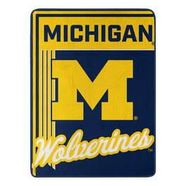 Sweet Home Collection - NCAA Michigan Wolverines 46" x 60" Raschel Throw Blanket - Blue
