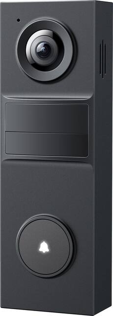 TP-Link - Tapo Smart 2K Crystal-Clear Video Doorbell with Ring Call, 160° Field of View, Local and Cloud Storage - No Monthly Fees - Black