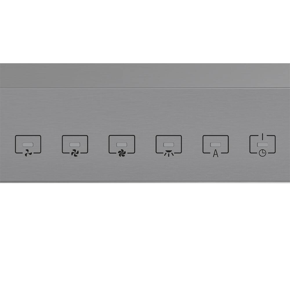 Alt View 6. Broan - Glacier 30-Inch 490 MAX Blower CFM 1.0 Sones Range Hood - Stainless Steel.