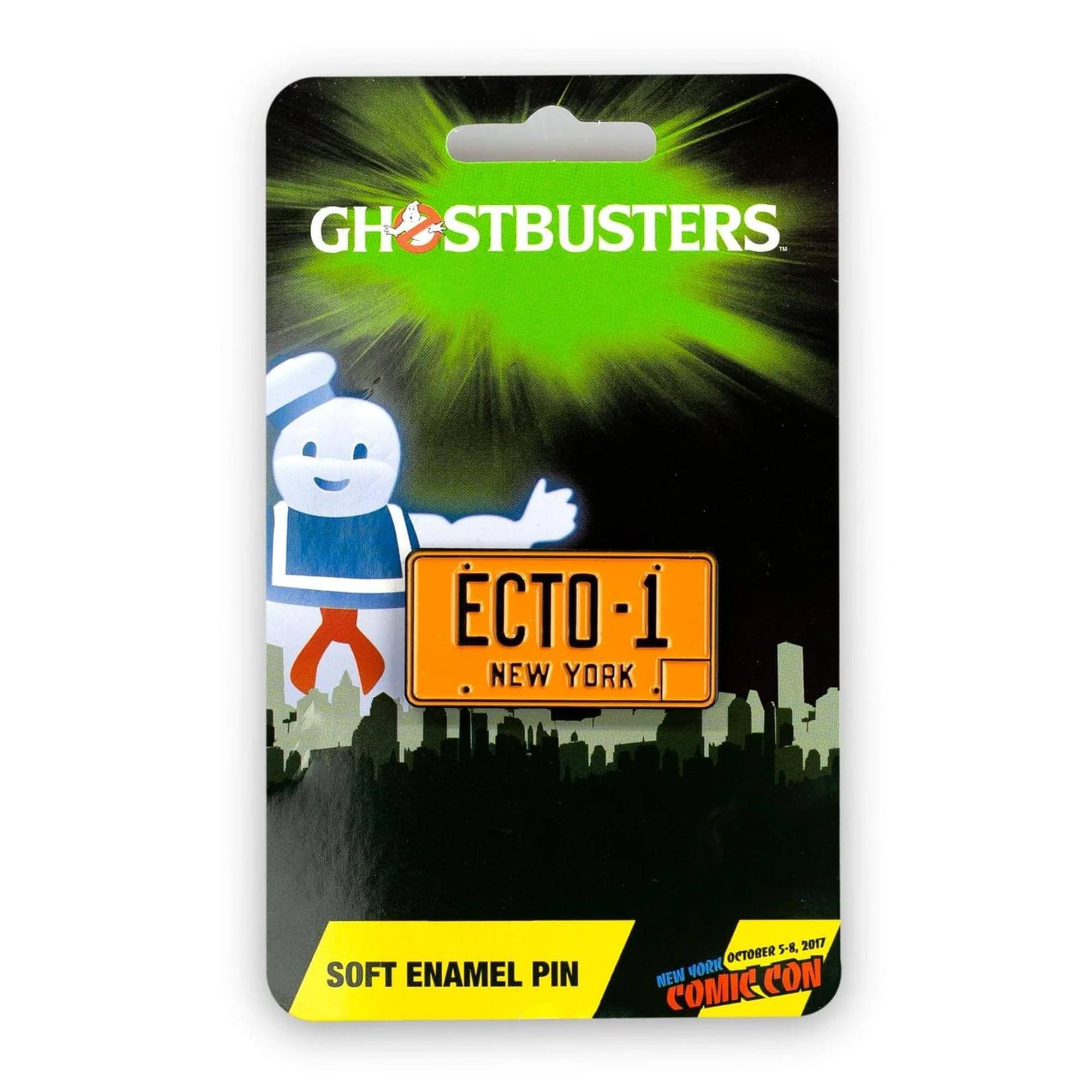 GHOSTBUSTERS ECTO-1 NEW YORK SOFT ENAMEL PIN 5-R, 2017 OCTOBER NEW YORK COMIC CON