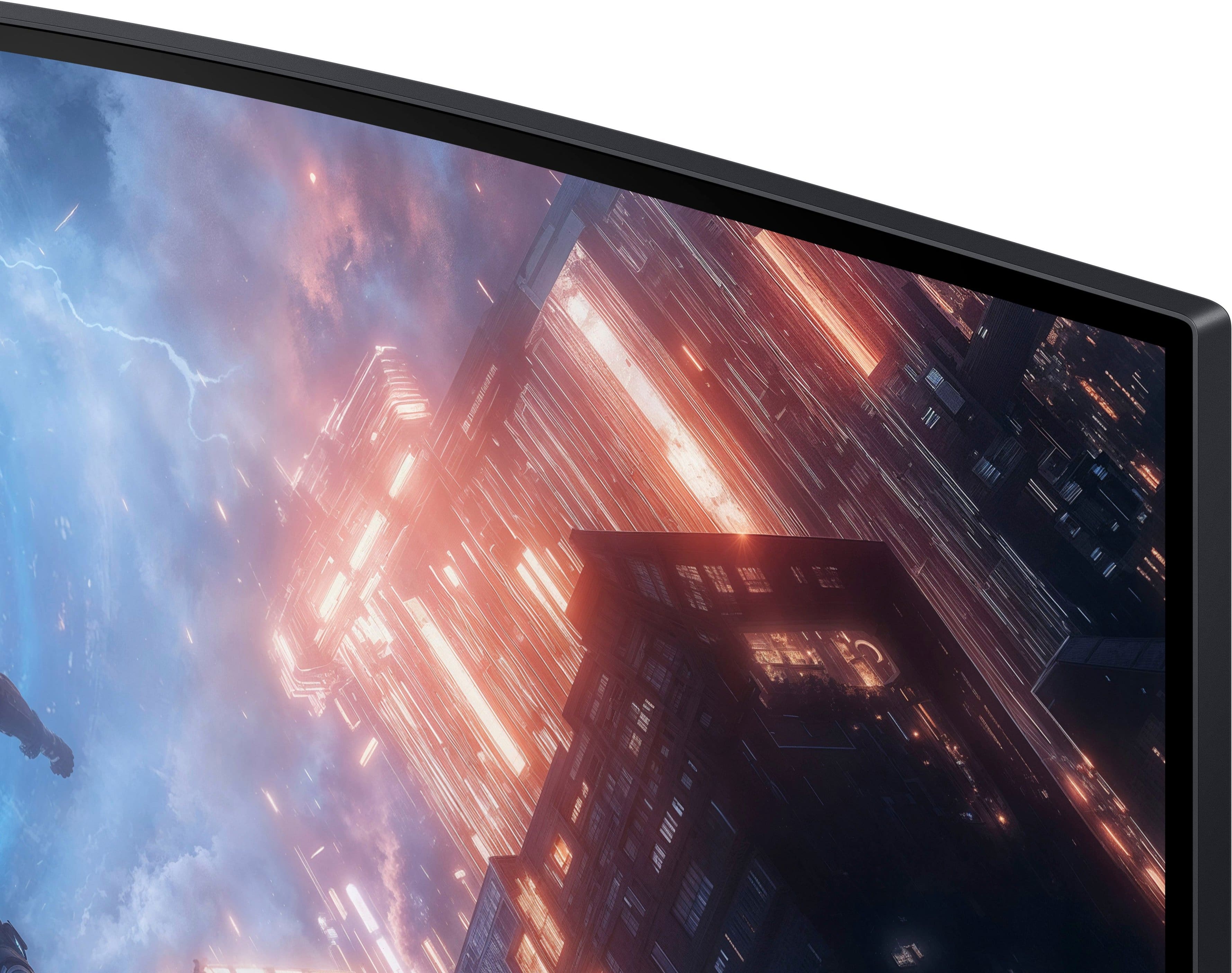 Alt View 23. Samsung - 49" Odyssey G9 G91F 1000R Curved Dual QHD 144Hz 1ms AMD FreeSync Premium Pro Gaming Monitor with HDR600 (HDMI x2,DP,USB) - Black.