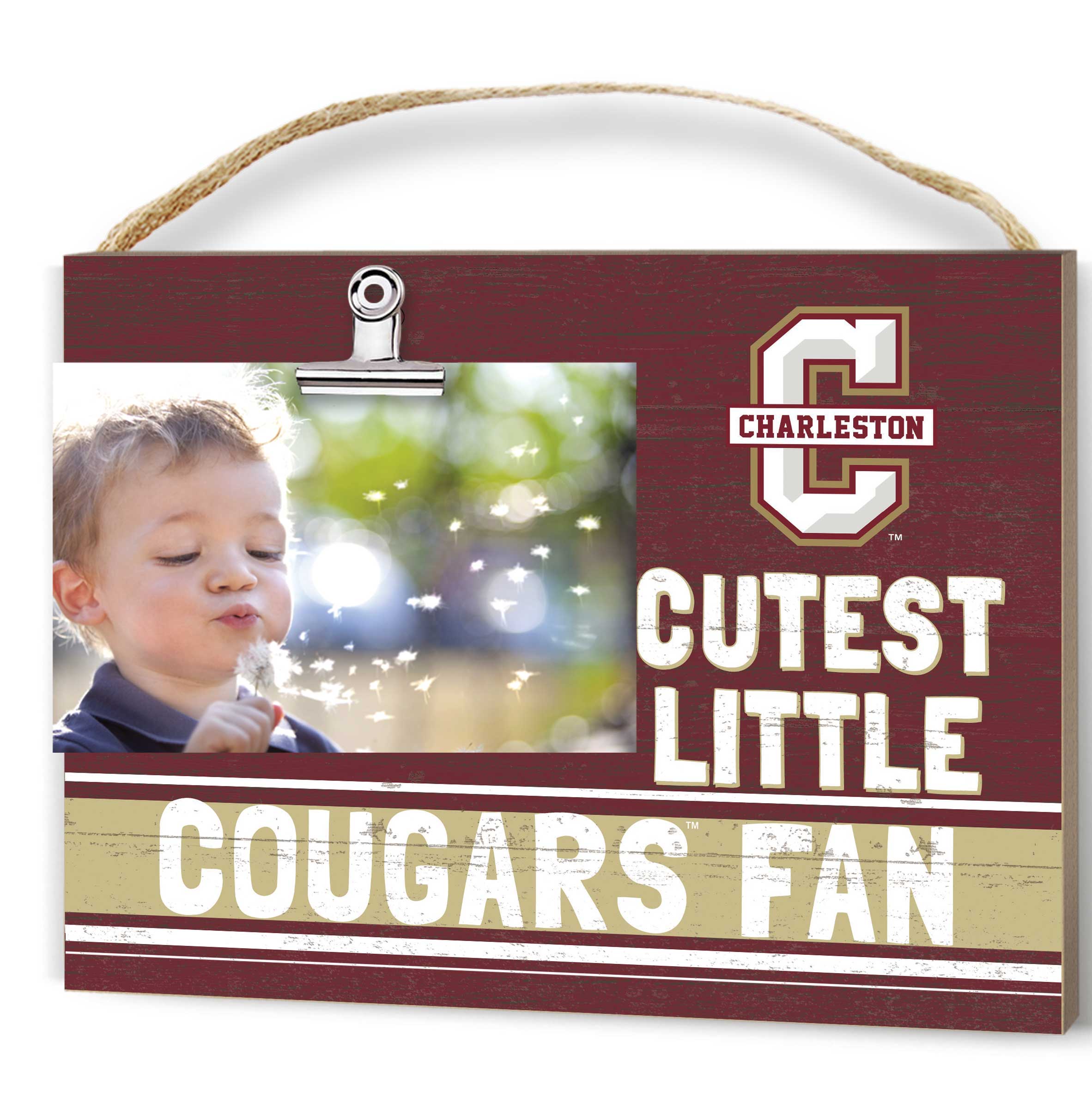 Maroon Charleston Cougars 8'' x 10'' Cutest Little Team Logo Clip Photo Frame