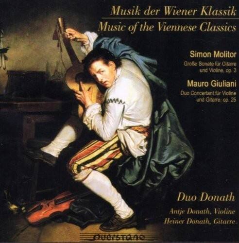 Musik der Wiener Klassik  
Music of the Viennese Classics  

Simon Molitor  
Grosse Sonate für Gitarre und Violine, op. 3  

Mauro Giuliani  
Duo Concertant für Violine und Gitarre, op. 25  

Duo Donath  
Antje Donath, Violine  
Heiner Donath, Gitarre  

quersTano