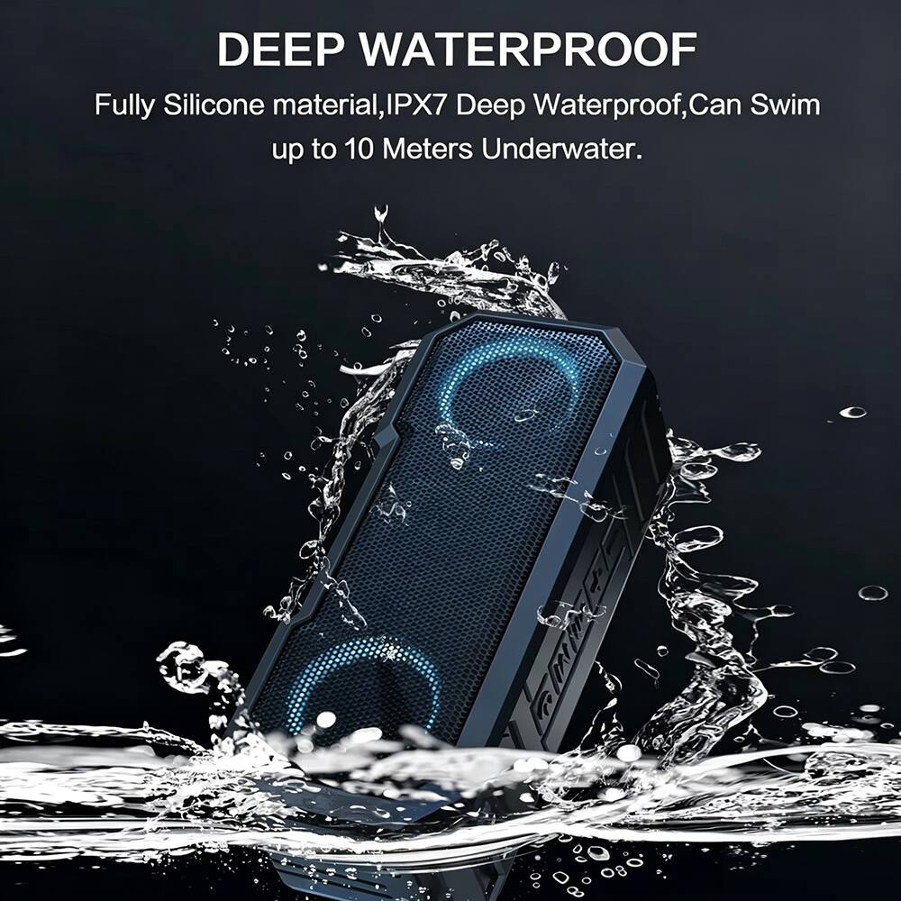 DEEP WATERPROOF  
Fully Silicone material, IPX7 Deep Waterproof, Can Swim up to 10 Meters Underwater.