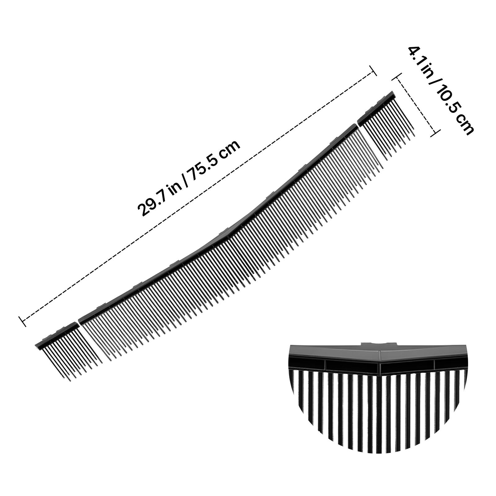 29.7 in / 75.5 cm  
4.1 in / 10.5 cm